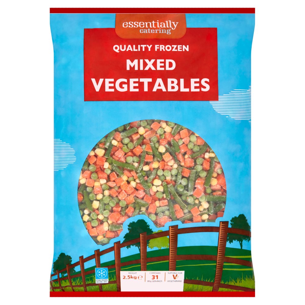 Essentially Catering Mixed Vegetables 2.5kg   2.5Kg × 1