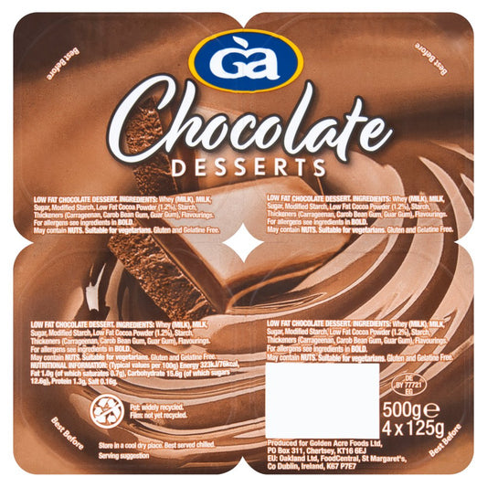 Golden Acre Chocolate Desserts 4 x 125g (500g)   125g × 1