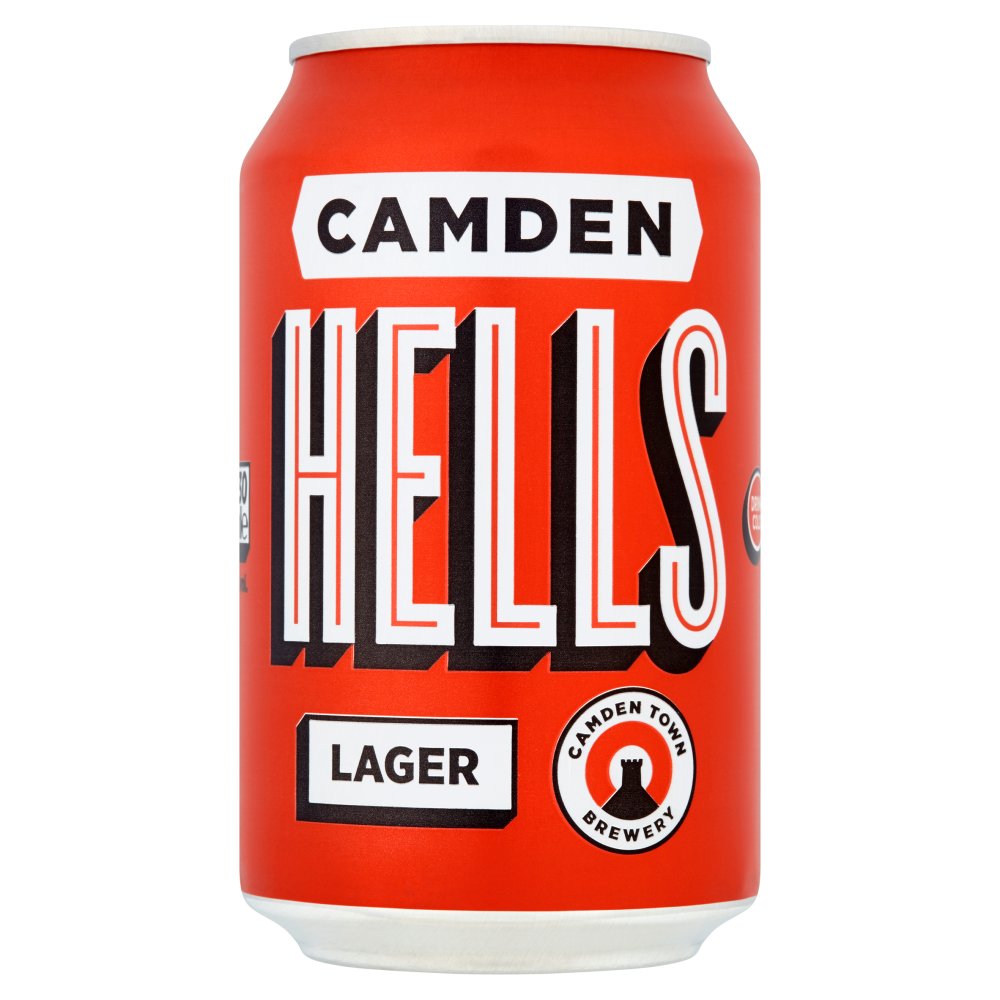Camden Hells Lager 330ml   330ml Can × 12 × 1