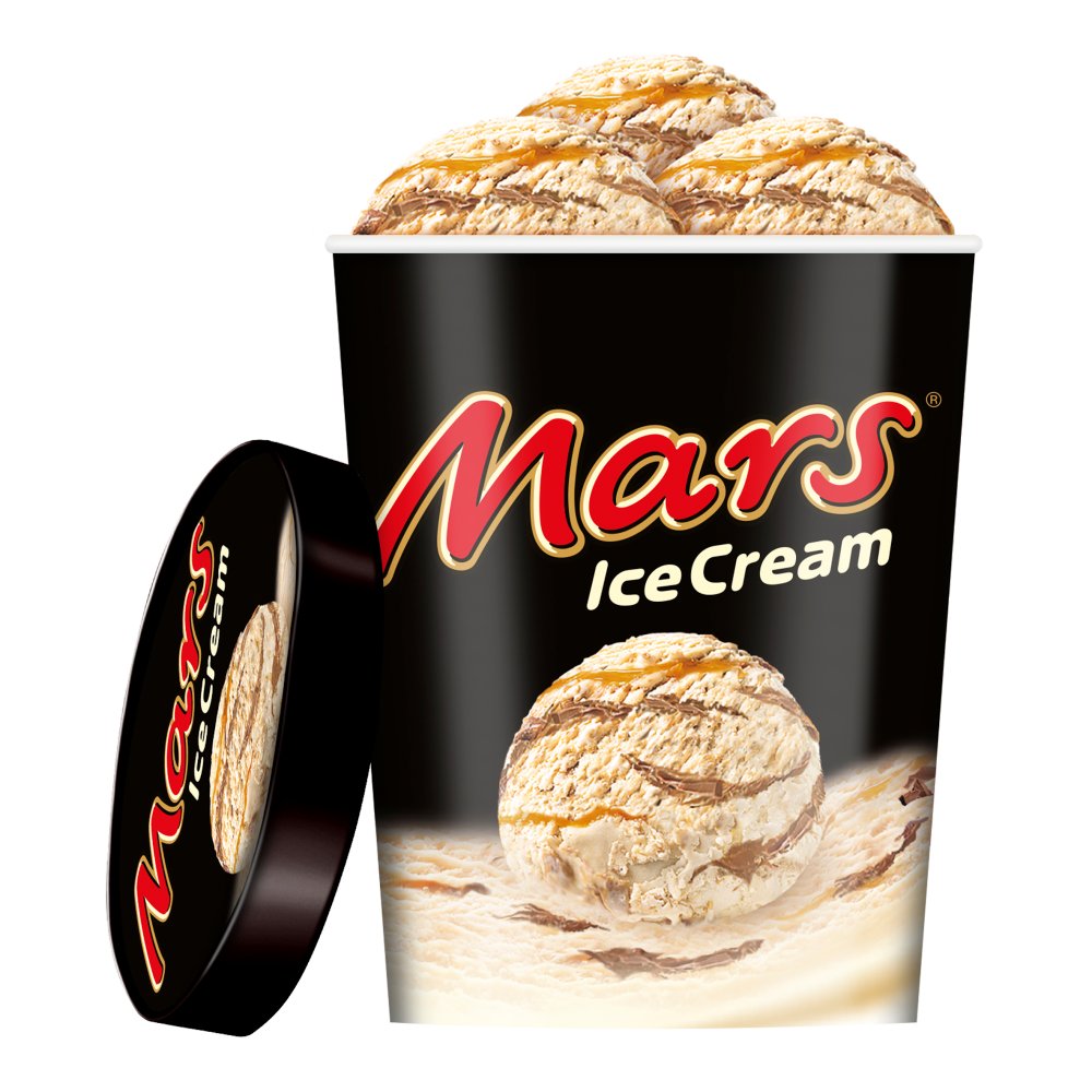 Mars Chocolate Caramel Ice Cream Tub 500ml   500ml × 8