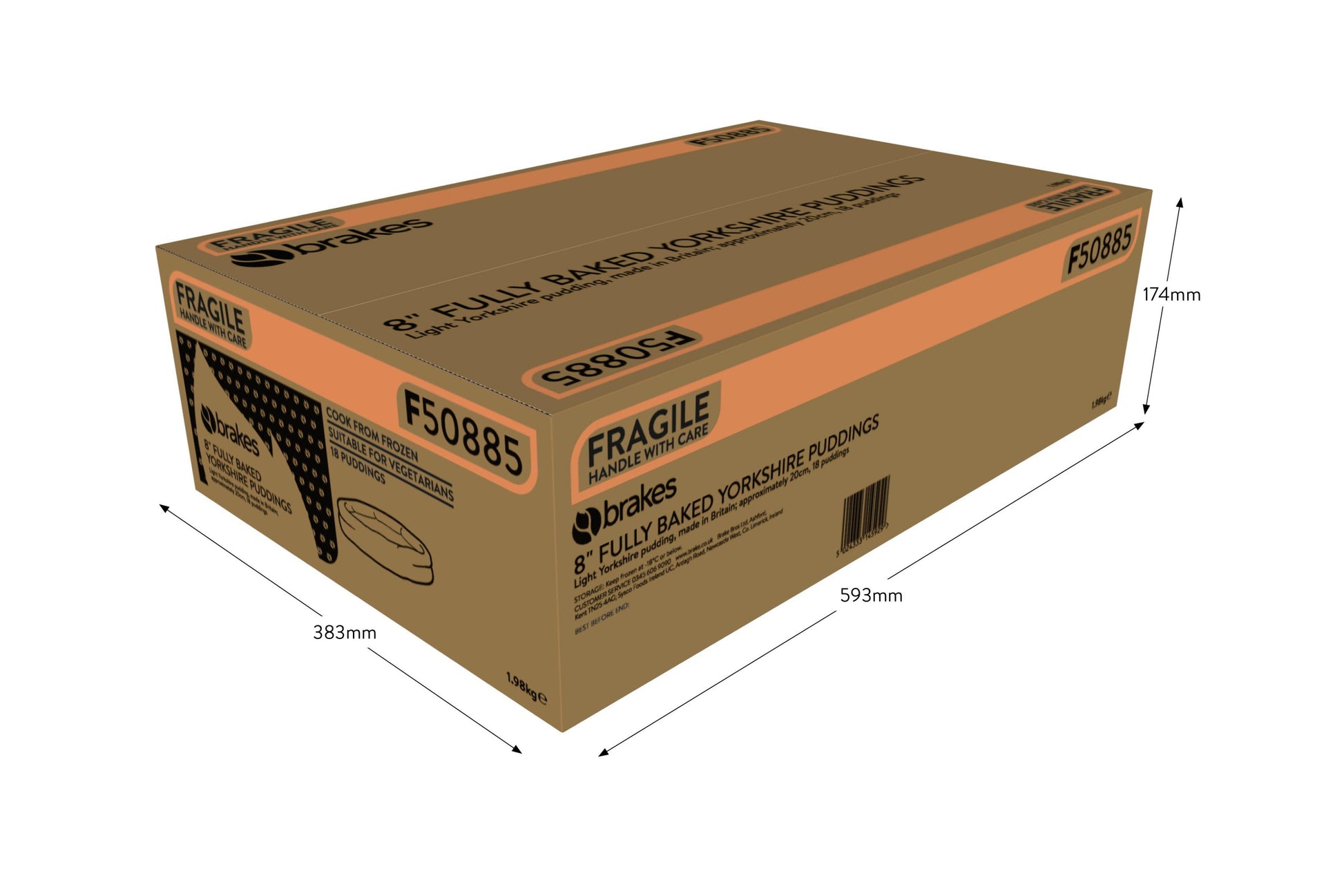 Brakes Mini Duck & Hoisin Spring Rolls 72 x 18g Ready Meals Asetena Pa 