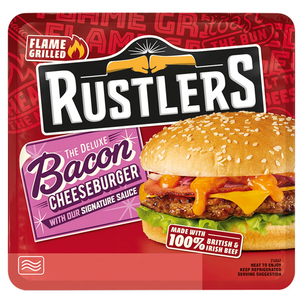 Rustlers The Deluxe Bacon Cheeseburger 191g   191g × 1