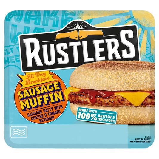 Rustlers All Day Breakfast Sausage Muffin 155g   177g × 1