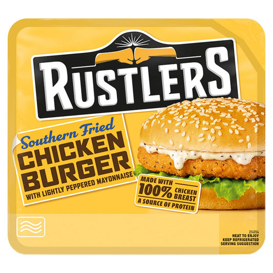 Rustlers Southern Fried Chicken Burger 136g   136g × 4