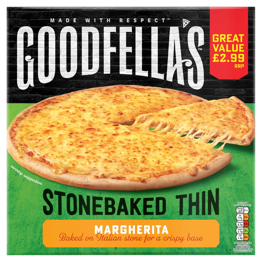 Goodfella's Stonebaked Thin Margherita 345g   345g × 1