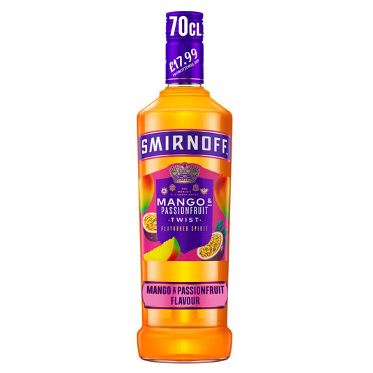 Smirnoff Mango & Passionfruit Twist Vodka Based Flavoured Spirit Drink 35% 70cl PMP £17.99   70Cl × 1