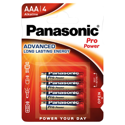 Panasonic Pro Power AAA Batteries Alkaline 4pk   4pk × 1