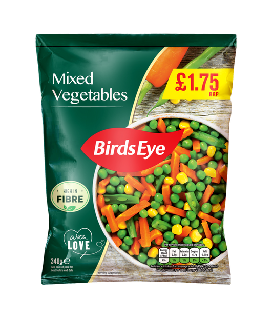 PM £1.75 Birds Eye Mixed Vegetables 16x340g