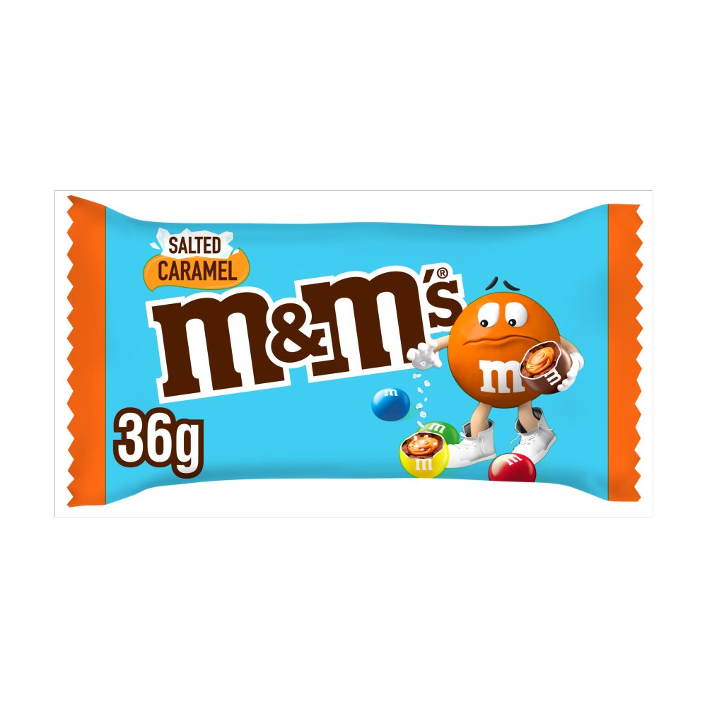M&M's Salted Caramel & Milk Chocolate Bag 36g Box of 24
