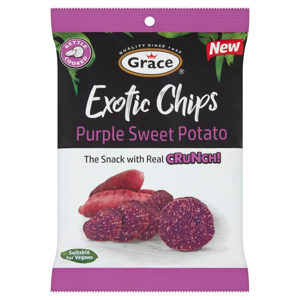 Grace Exotic Chips - Sweet Potatoes  8x75g