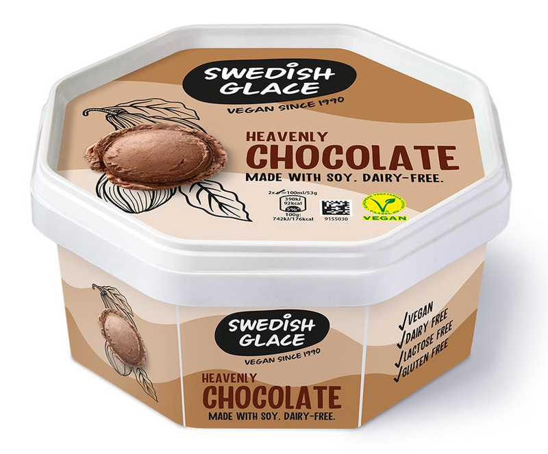 Swedish Glace (Non Dairy) Rich Chocolate (6x750ml) 6x750ml Mixed Frozen foods Asetena Pa 