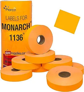Cti Orange Pricing Labels  1x10k