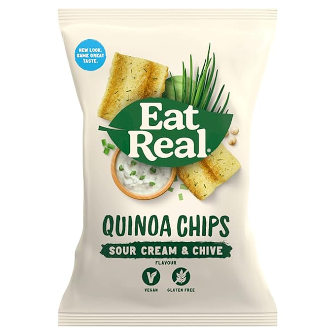 Eat Real Quinoa Chips Sour Cream & Chive  10x90g