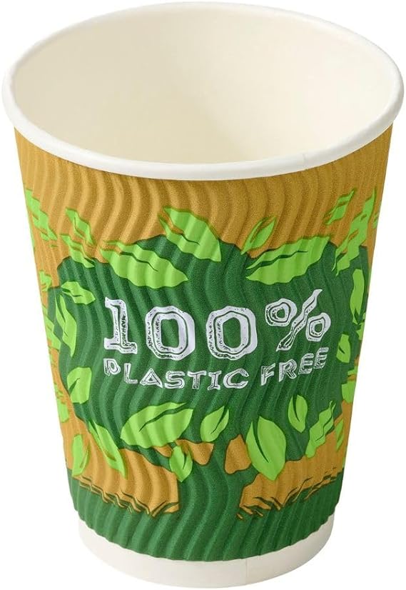 Caterpack Enviro Ripple Cups Plastic Free  1x12Oz