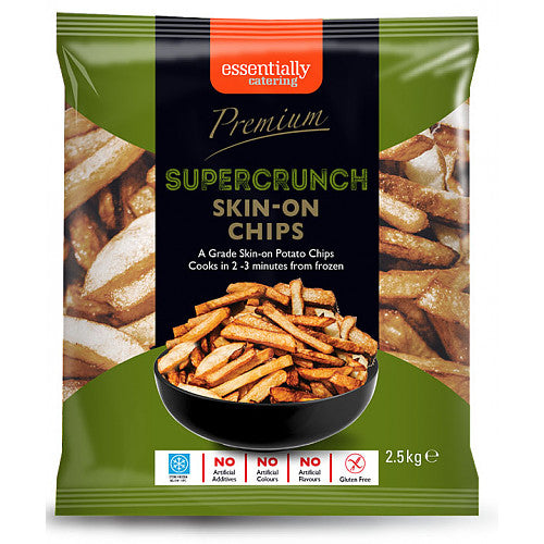 E/C Premium Supercrunch Skin On Chips 3/8   2.27g × 4 Potato Products & Chips Asetena Pa 