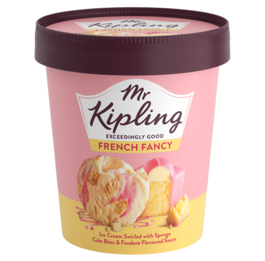Mr Kipling French Fancy Ice Cream Tub 6x475ml
