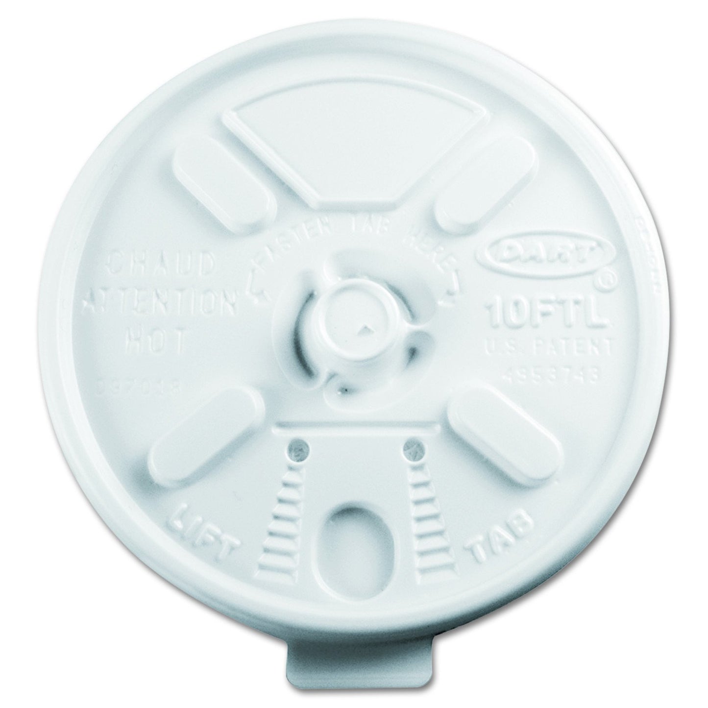 Dart Foam Cups Lid oz  1x100's