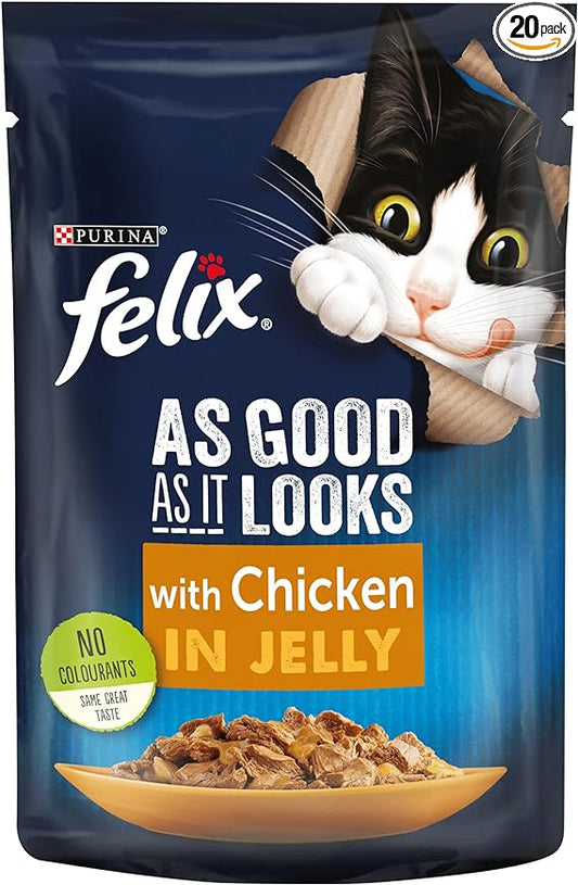 Felix Agail Gij Chicken Pouch Singles  For   20x100g