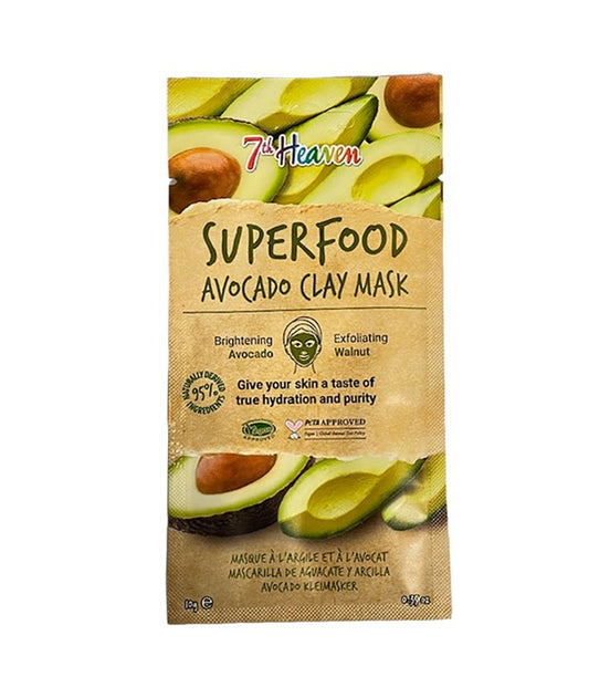 7TH HEAVEN SUPERFOOD AVOCADO CLAY MASK 10 g Skin Wash Asetena Pa 
