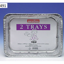 Caroline Large Foil Tray  2x2's