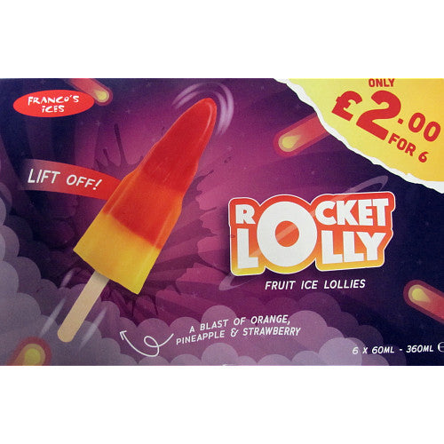 Francos Rocket Lollies PM £2   6pk × 1