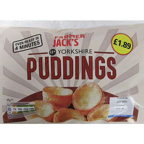 F/Jack Yorkshire Puddings PMP £1.89 12s   12s × 12