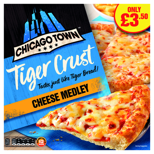 PM£3.50 Chicago Town Tiger Crust Cheese 10x305g