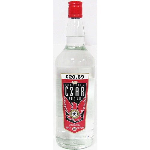 Imperial Czar Vodka PM £20.69 37.5%   1Ltr × 1