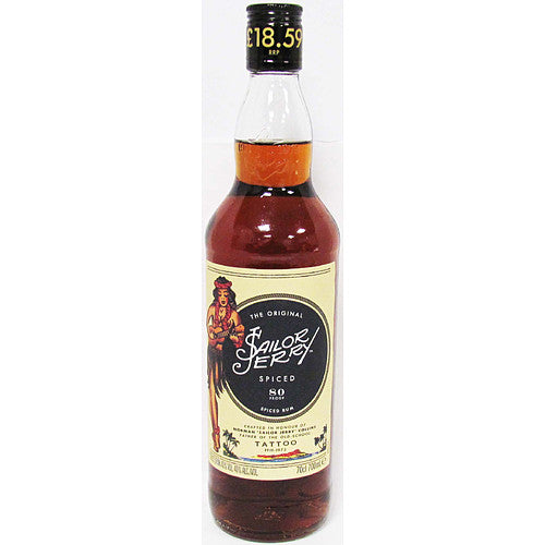 Sailor Jerry Spiced Rum PM £18.59 40%   70Cl × 6