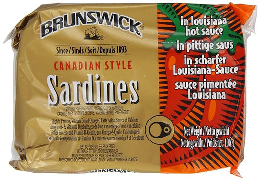 Brunswick Sardines In Louisiana Hot Sauce  12x106g