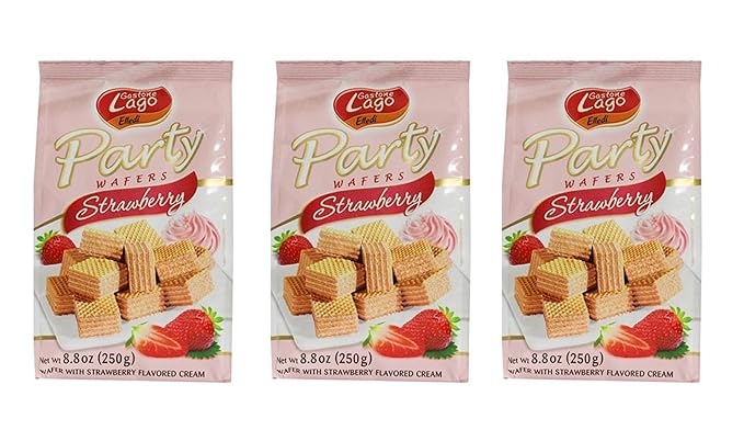 Lago Wafer Strawberry & Vanilla  1x6006