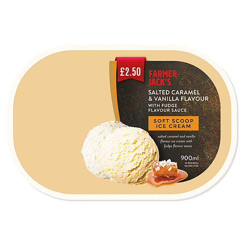 Farmer Jack's Vanilla Flavour with Pods Soft Scoop Ice Cream 900ml   900ml × 1