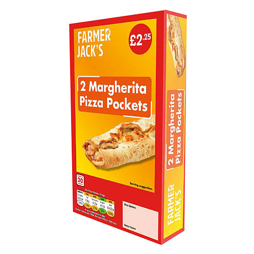 Farmer Jack's 2 Margherita Pizza Pockets 240g   240g × 1
