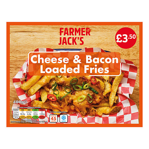 Farmer Jack's Cheese & Bacon Loaded Fries 400g   400g × 1