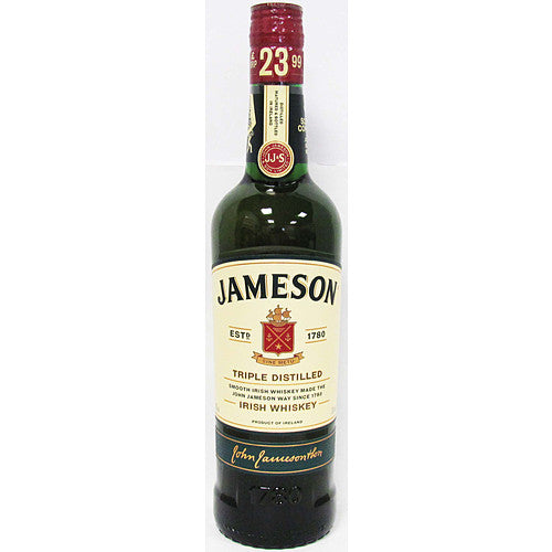 Jameson Irish Whiskey 40% PM £23.99   70Cl × 6