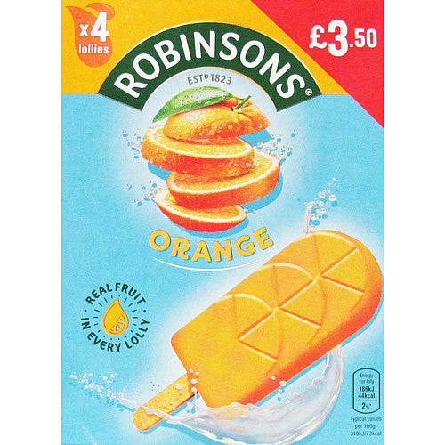 Fruit Shoot Orange Lollies PM £3.50   4pk × 12