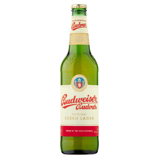 Budweiser Budvar Original Czech Lager 500ml   500ml × 20 × 1