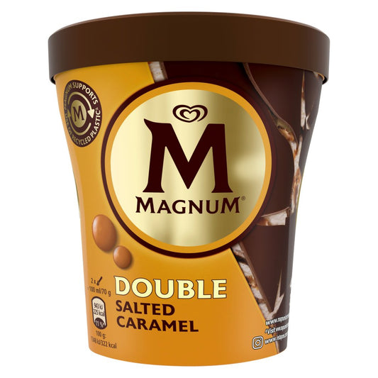Magnum Tub Ice Cream Double Salted Caramel 440ml    400ml × 8