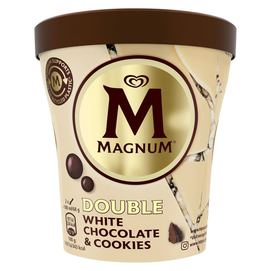 Magnum Ice Cream White Chocolate & Cookies 440 ml    B440ml × 1