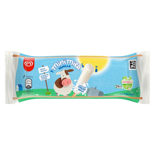 Heartbrand Mini Milk Ice Cream Lolly Vanilla 35ml    35ml × 44 × 1