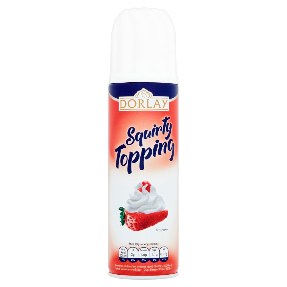 Dorlay Squirty Topping 250g   250g × 1