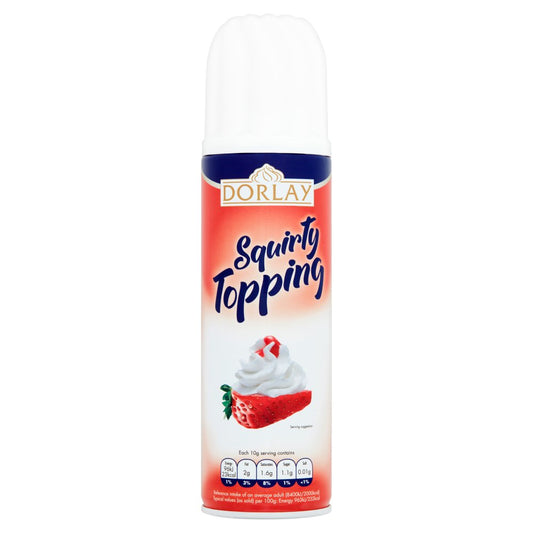 Dorlay Squirty Topping 250g   250g × 1