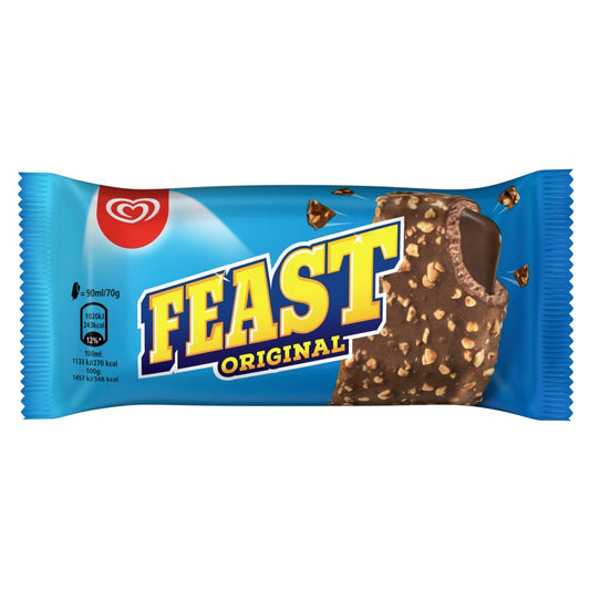 Heartbrand Ice Cream Stick Feast Original chunky chocolate 90 ML    90ml × 35 × 1