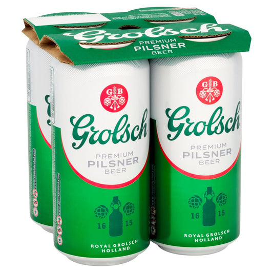 Grolsch Premium Pilsner Beer 4 x 440ml   440ml × 6 × 1