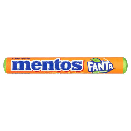 mentos Chewy Dragees Fanta Orange Flavour 37.5g
