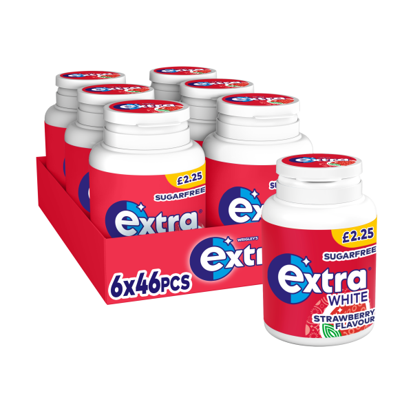 Extra Strawberry Gum Bottle   6x46pc