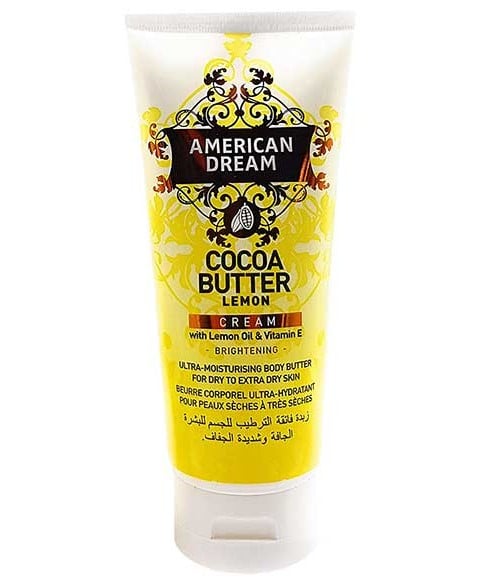 AMERICAN DREAM COCOA BUTTER CREAM WITH LEMON 150 ml Skin Moisturizing Asetena Pa 