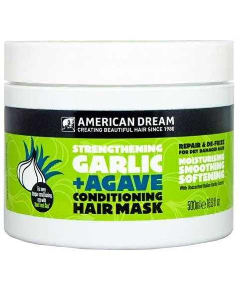 AMERICAN DREAM STRENGTHENING GARLIC PLUS AGAVE CONDITIONING MASK 500 ml Treatments Asetena Pa 