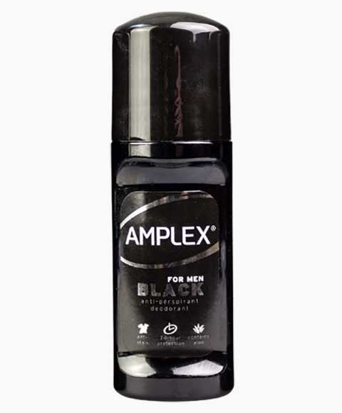 AMPLEX BLACK ANTI PERSPIRANT MEN DEODORANT ROLL ON 50 ml Perfumes for Him Asetena Pa 