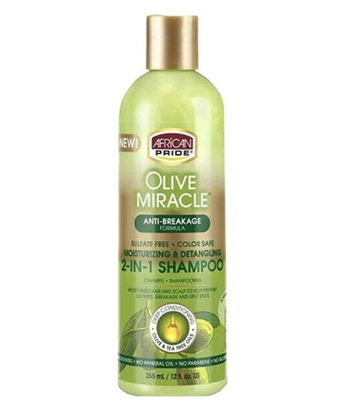 OLIVE MIRACLE ANTI BREAKAGE 2 IN 1 SHAMPOO AND CONDITIONER 355 ml (Pack of 2) Shampoo Asetena Pa 